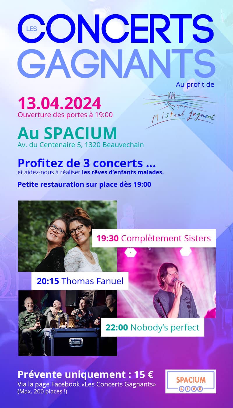 Affiche concerts gagnants